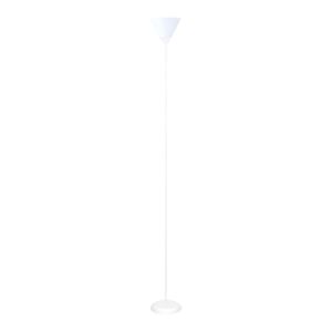 Lámpara Pie Antorcha Vástago Y Pantalla Blanco