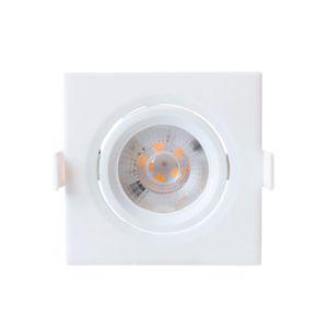 Foco Empotrado Cuadrado Basculante Led Integrado 5W Luz Cálida