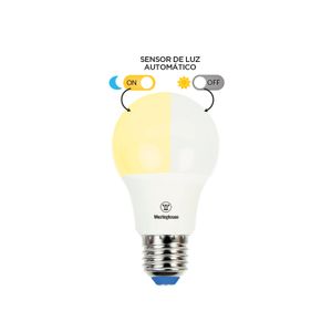 Ampolleta LED Bola A60 9W E27 Luz Cálida Con Sensor