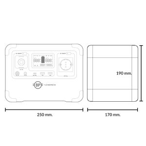 Estación de Energía Recargable 600W-576Wh