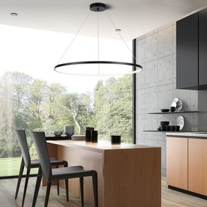 Lámpara Colgante Hula-L 45W Luz Cálida Negro