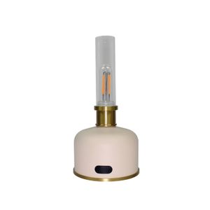 Lámpara de Mesa Argand Recargable Dimeable Blanca