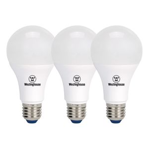 Pack de 3 Ampolletas Led Bola A60 9W E27 Luz Cálida