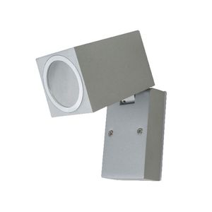Aplique Cubox Aluminio Gris