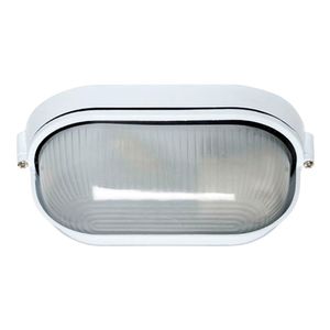 Plafón Tortuga Aluminio Oval Pest Blanco