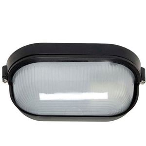 Plafón Tortuga Aluminio Oval Pest Negro