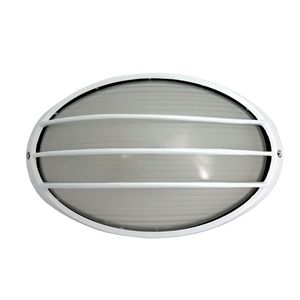 Tortuga Aluminio Con Rejilla Empotrado E27 Blanco 32CM