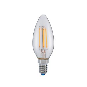 Ampolleta Led Filamento Vela 4W Luz Cálida E14