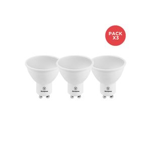 Pack X3 Ampolleta Led 5W Luz Cálida Gu10 Westinghouse
