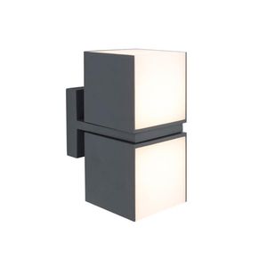 Aplique Cuba 2 Luces 23W Luz Cálida Negro