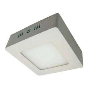 PANEL LED CUADRADO  6W 3000K SOBREPUESTO BLANCO D12CM H4CM