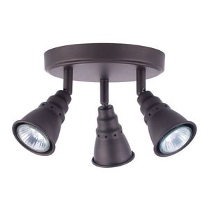 Plafón 3 Luces Terra Oxido