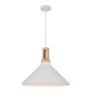 COLGANTE MACY 1 LUZ #20028 E27 BLANCO D34CM