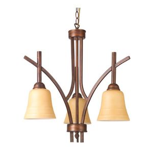 Lámpra Colgante 3 Luces Tulipa De Vidrio