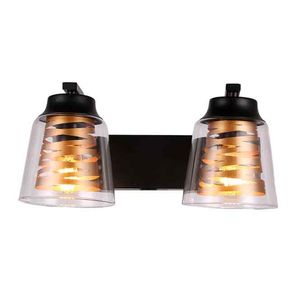 Aplique Banas 2 Luces Dorado Mate