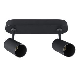 Foco Sobrepuesto Arsis II XL 2 luces Negro Mate