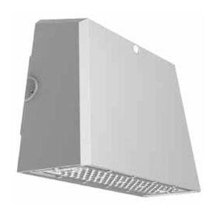 Luminaria tipo WALLPACK 70W Luz cálida ASIMETRICA
