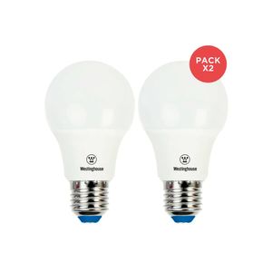 Packx2 Ampolleta Led A60 9W Luz Cálida E27 Westinghouse