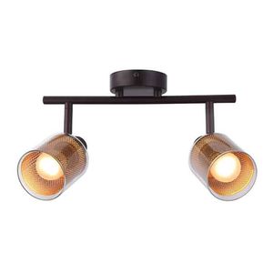 Foco Sobrepuesto Rewa 2 Luces Dorado Mate