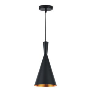 Lámpara Colgante Donora Flute II Negro