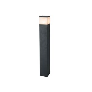 Farol Poste Cilene Aluminio 80Cm Negro Mate