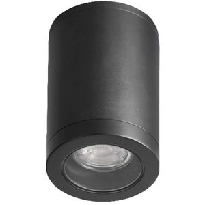 Foco Sobrepuesto Circular Costa Lux Negro