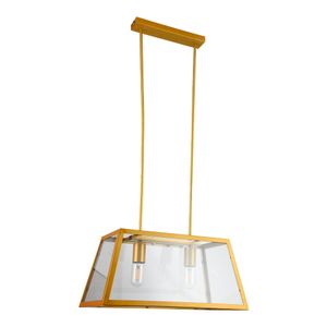 Lámpara Colgante Vanko 2 Luces Dorado