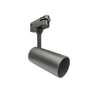 Foco Para Riel Arsis II Monofasico Cilindrico Negro Mate Gu10
