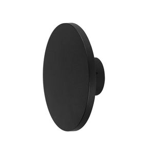 Aplique Sintético Led Costa Moon 8W Luz Cálida Negro