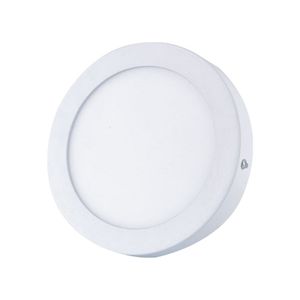 Panel Led Circular 12W Luz Cálida Sobrepuesto D17Cm