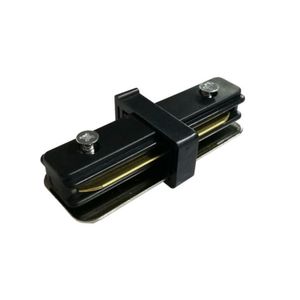 Conector I Para Riel Simple Negro