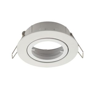Foco Empotrado Basculante Cuarto De Giro Blanco Mate