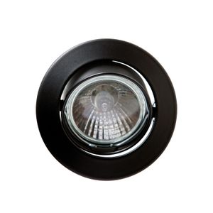 Foco Empotrado Basculante Aluminio Negro