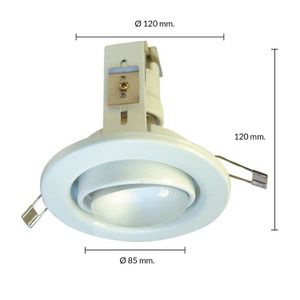 Foco Empotrado Basculante R63 Blanco