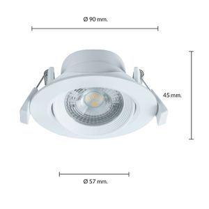 Foco Empotrado Redondo Led 5W Luz Blanco Neutro