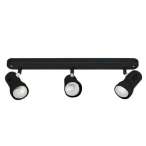 Barra Sobrepuesta 3 Focos R63 Negro
