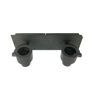 Foco Sobrepuesto Komo 2 Luces Negro Mate