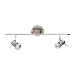 Barra Sobrepuesta Wanne 2 Luces Níquel Mate