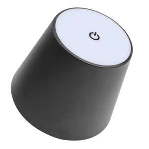 Luminaria Portátil Bar 11 cm Luz Cálida Touch Negro Recargable