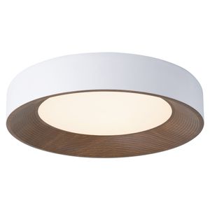 Plafon Solara Led Circular Blanco Madera