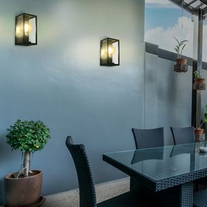 Aplique Exterior Varina Negro