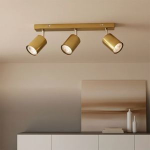 Foco Sobrepuesto Silo 3 Luces Bronce Pulido