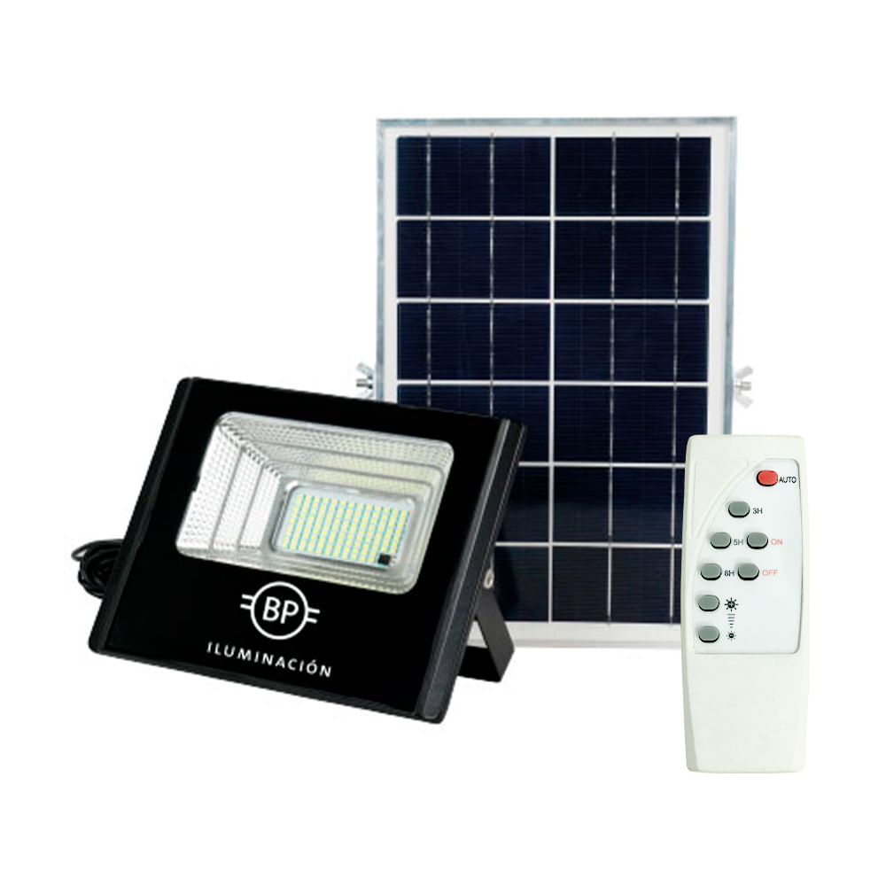 Proyector LED 200W Con Panel Solar Externo