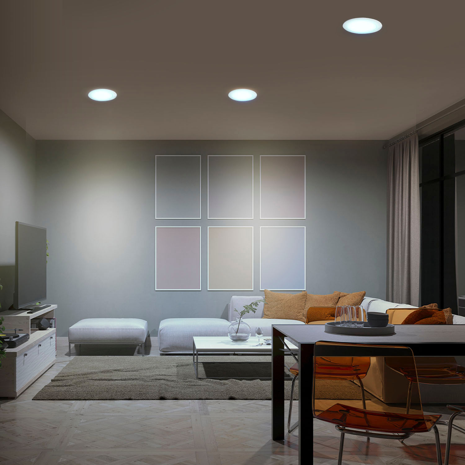 Panel LED Circular Empotrado 24W Luz Blanco Frío Unilux - ByP